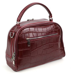 Женская кожаная сумка через плечо под крокодила 0171-7 - Cidirro фото 3