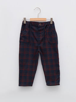 Ekose Desenli Erkek Bebek Pantolon