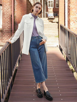 Джинсы женские с высокой посадкой ESMARA длина 7/8  фото 12