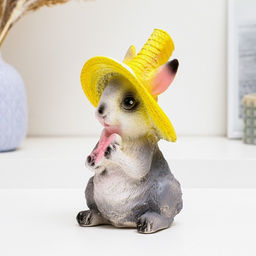 Копилка для денег Зайчик с бабочкой, гипс, 20 см