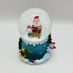 Новогодний декор - Снежный шар 13 см (стекло, свет, музыка) в ассортименте - Ип лебедев о.ю фото 11