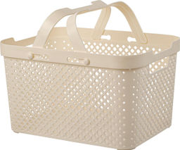 Корзина для хранения с ручками Plast Team STOCKHOLM 15л молочный туман РТ500310048,,