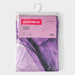 Штора для ванной Доляна «Магические цветы», 180×180 см