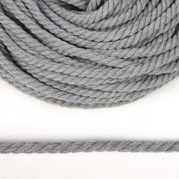 Канат х/б кручёный &Oslash; 6мм серый ХБК1-0628/20 уп.20м