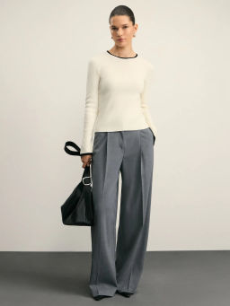 Джемпер с контрастными окантовками / Zarina  фото 2