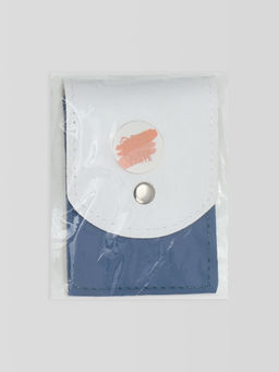 Набор маникюрный, 5 предметов, в футляре, голубой, белый