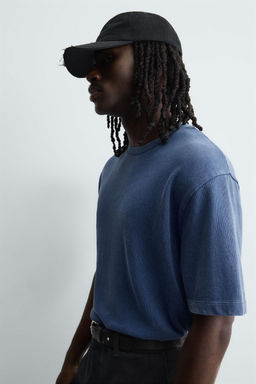 BOXY FIT KNIT T-SHIRT - Zara фото 5