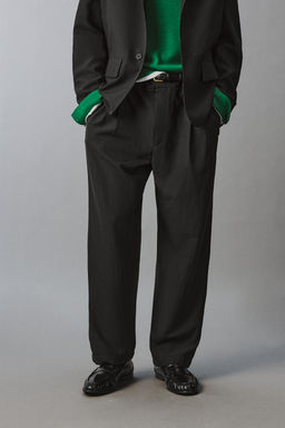 PANTAL?N TRAJE RELAXED FIT / Antracita oscuro - Zara фото 2