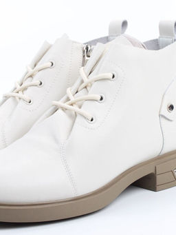 01-M43-19 LT. BEIGE Ботинки демисезонные женские (натуральная кожа)