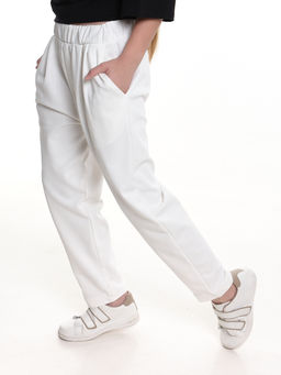 Брюки спортивные для девочки 22-3209 белый - Mini maxi фото 9