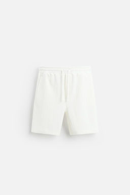TEXTURED JOGGER BERMUDA SHORTS - Zara фото 6