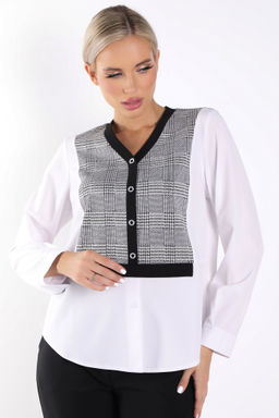 Блуза Кристи (белая) - Эльза фото 3