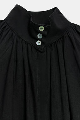 CAMISA CUELLO SUBIDO ZW COLLECTION / Negro