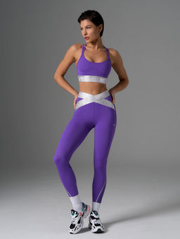 Спортивный топ-бра с брендированной резинкой с силиконом - NEVERLATE фото 5