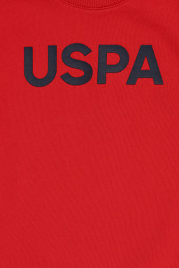 Erkek Bebek KДrmДzД Bisiklet Yaka Basic Sweatshirt