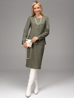 Костюм Шанель (зелёный) - Эльза фото 15