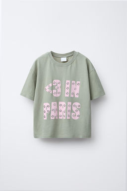GARMENT DYE EYELET T-SHIRT