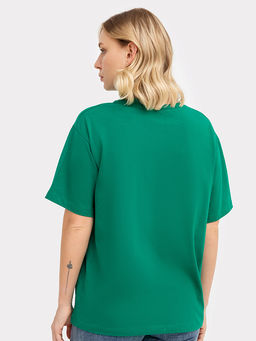 Футболка женская новогодняя зеленая с печатью - Mark formelle фото 5