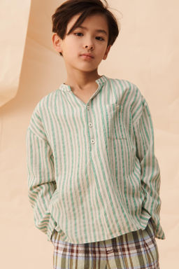 CAMISA RAYAS BOLSILLO LIMITED EDITION / Raya verde - Zara фото 2