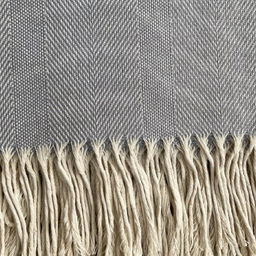 Плед Елочка 140х200см, бел/сер, хл 95%, пэ 5% - Paters фото 3