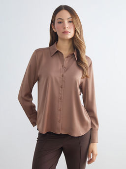 Oversize Saten Kad?n G?mlek