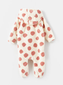 Kap??onlu Uzun Kollu Puantiyeli K?z Bebek Tulum - Waikiki фото 3