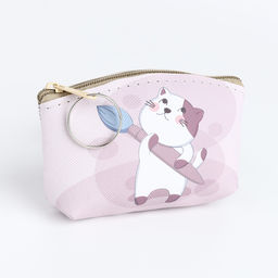 Цена за 2 шт. Кошелёк детский «Котик» Выбражулька, маленький, монетница, МИКС