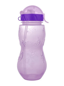 Бутылка "Fruit" с трубочкой, purple (400 ml)