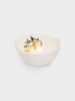 Салатник, 15х7 см, 530 мл, фарфор P, белый, Лимоны, Lemon branch