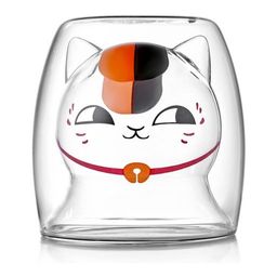 Стакан стеклянный Walmer Red Cat с двойными стенками, 0.24 л, цвет прозрачный  фото 2