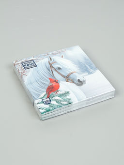 Цена за 3 шт. Салфетки бумажные трёхслойные «Волшебная лошадь», 33×33, 20 шт.