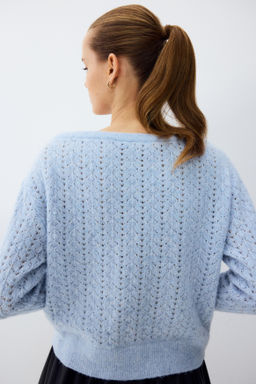 Jersey off-the-shoulder en punto pointelle - H&m фото 5