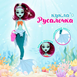 Кукла сказочная Русалка с аксессуаром, МИКС