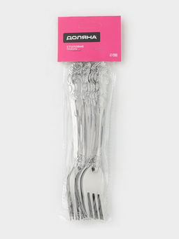 Набор вилок столовых Доляна Русиано, h=19 см, 12 шт., нержавеющая сталь, серебристый фото 6