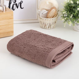 Полотенце махровое Этель Терри 50x90 см, коричневый