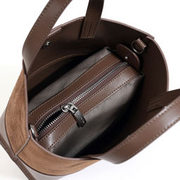 Женская сумка, кожа, MIRONPAN 521215 Коричневый