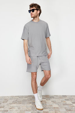 Gri Regular %100 Pamuklu Dokulu _ort TMNSS23SR00035