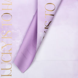 Цена за 20 шт. Пленка для цветов матовая, Акварель, 57х57 см, сиреневый