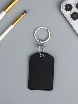 Цена за 3 шт. Брелок - чехол для магнитных ключей домофона, прямоугольный, чёрный, под нанесение, 4.5×7 см