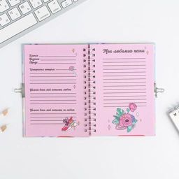 Анкета в твердой обложке на замочке А6 40 л Моя анкета - Artfox фото 6