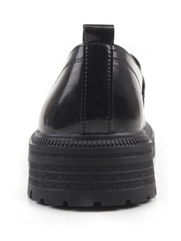 03-PDEB91-3 BLACK Лоферы женские (натуральная кожа)