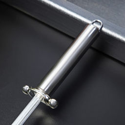 Мусат Доляна «Металлик», 29 см, круглое сечение, серебристый