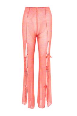 TRENDYOLMILLA Tiger Desenli Dokuma Y?rtmacl? Plaj Pantolon TBESS23PL00003 фото 6