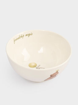 Набор посуды, детский, 1 перс, 3 пр, фарфор N, белый, Мишка и зайчик, Friendship