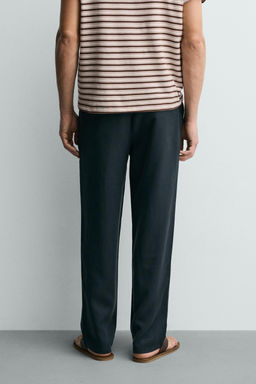 PANTAL?N FLUIDO RELAXED FIT / Azul