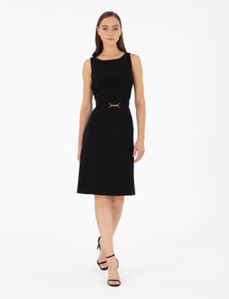 Siyah Slim Fit Dokuma Elbise - Pierre cardin фото 3