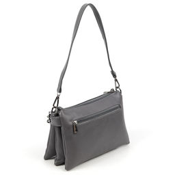 Женская сумка через плечо из эко кожи с пятью отделениями 23/83 Серый - Cidirro фото 3