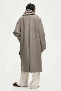 Abrigo con cuello tipo bufanda - H&m фото 7