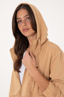 Kad_n Camel Sweatshirt Sepette S_rpriz _ndirim - U.s. polo assn фото 2