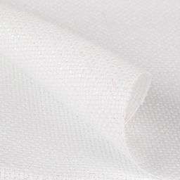 Канва K04L Gamma Aida №14 ФАСОВКА 92% хлопок, 8% терилен 150 x 100 см  2 см белый с перламутровым люрексом